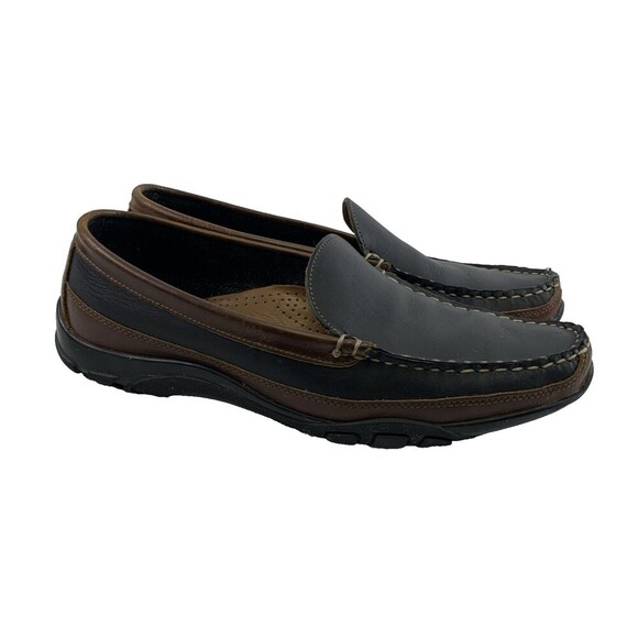 Allen Edmonds Boulder Venetian Driving Moccasin Loafer Black Brown Leather M 11 - Picture 1 of 14